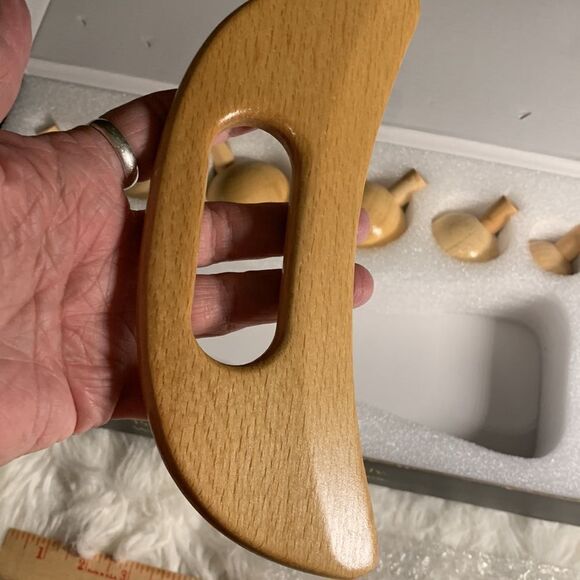 Physiotherapy supplies for massage.  Pressure point wooden tool.  New in box. - Picture 14 of 15